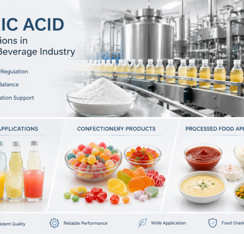 Citric acid applications in food and beverage manufacturing