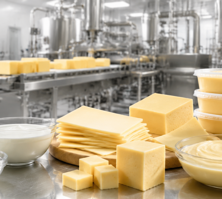 Sodium citrate applications in dairy manufacturing with processed cheese and dairy products