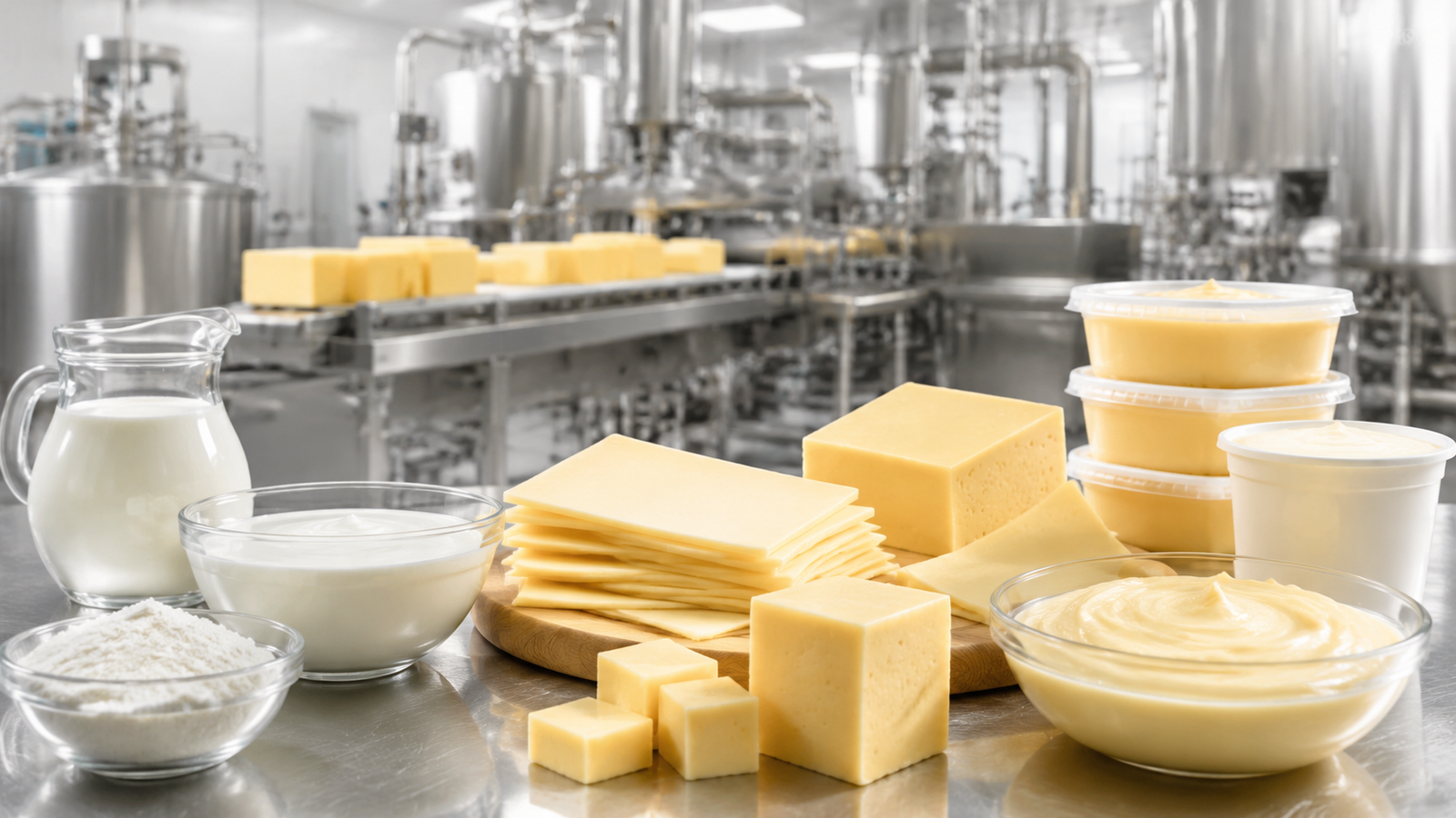 Sodium citrate applications in dairy manufacturing with processed cheese and dairy products