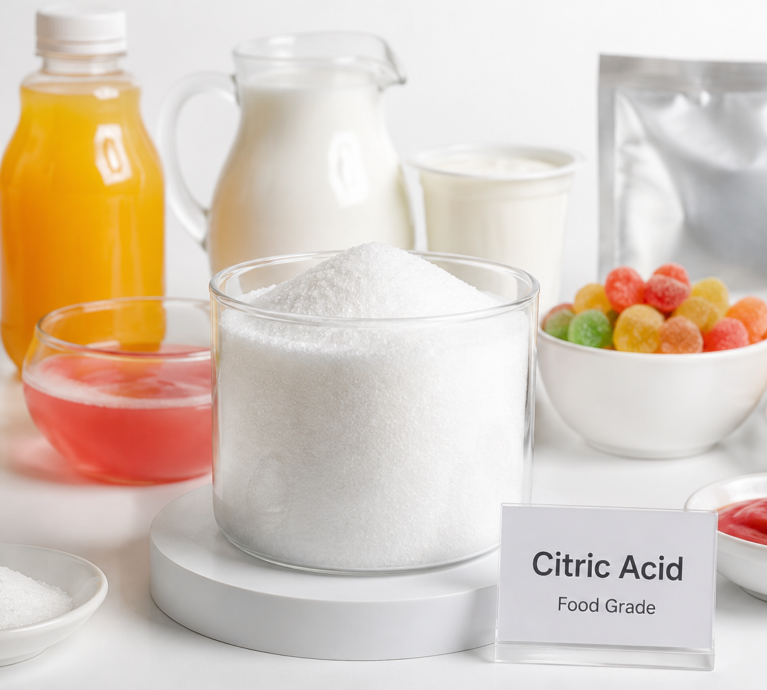 What is citric acid as a food ingredient used in food manufacturing