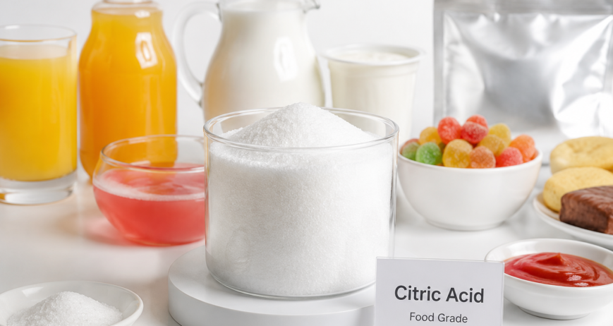 What is citric acid as a food ingredient used in food manufacturing