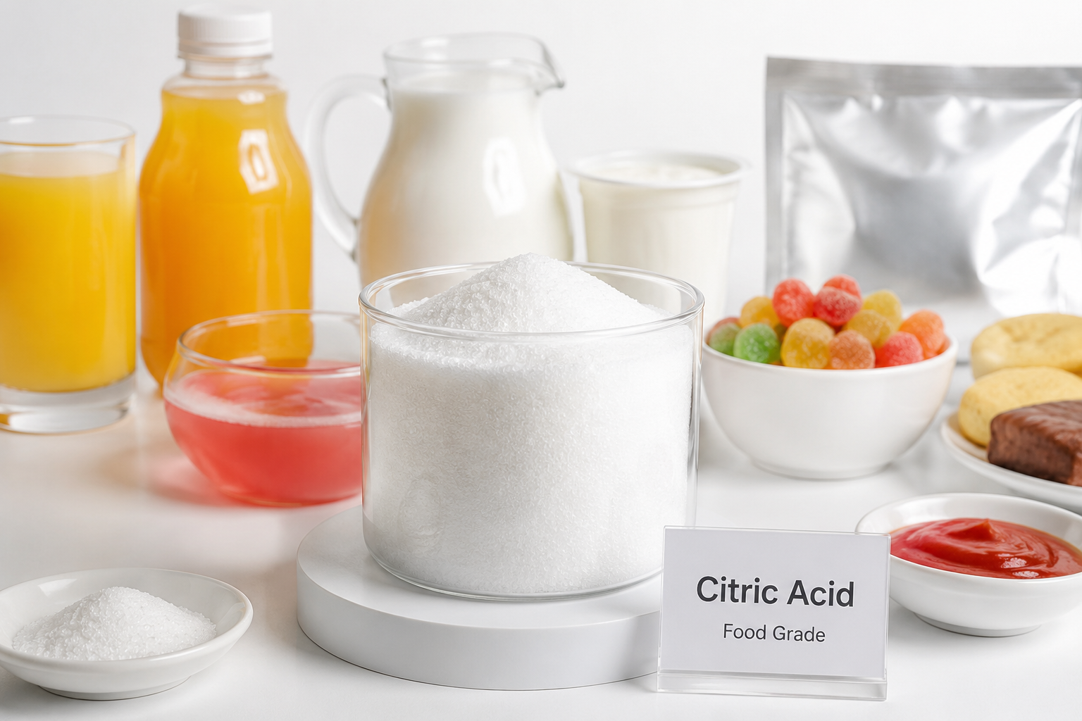 What is citric acid as a food ingredient used in food manufacturing