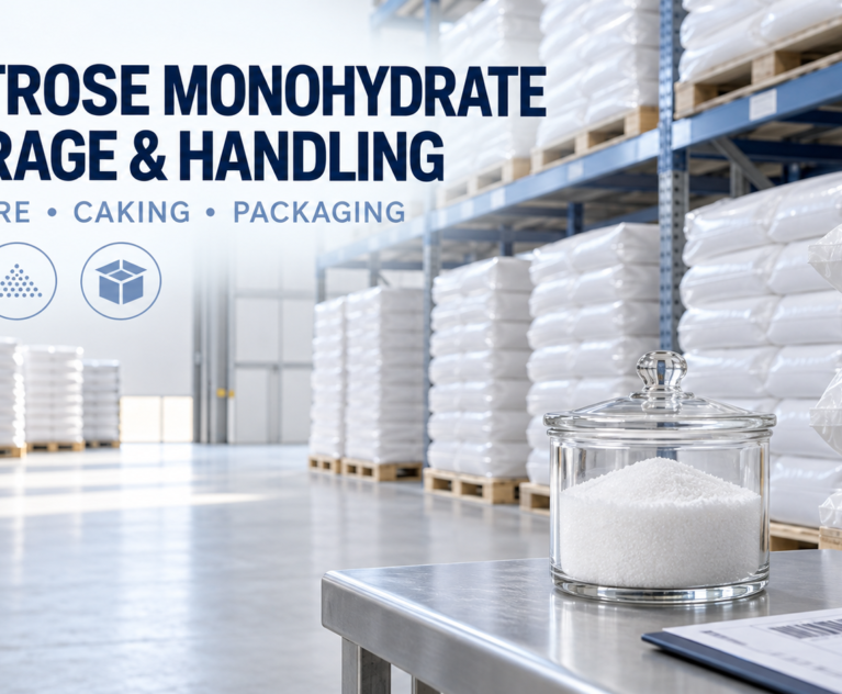 Dextrose monohydrate storage and handling guide for food manufacturers